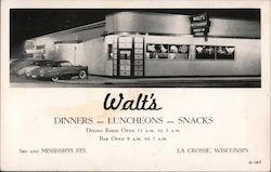 Walt's Restaurant Postcard