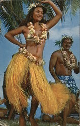 Tahitian Hula Dancer Native Americana Matson Navigation Co. Postcard Postcard Postcard