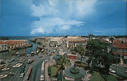 Trafalgar Square and Downtown Bridgetown, Barbados Caribbean Islands Postcard Postcard Postcard