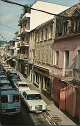 Rue Victor Hugo, World Famous for Free Port Shopping Fort de France, Martinique Caribbean Islands Herman E. Miller Postcard Post Postcard