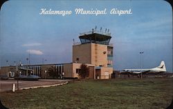 Kalamazoo Municipal Airport Postcard