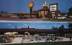Quality Inn Clark's and Restaurant Postcard