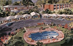 The Carolinian Motel Postcard