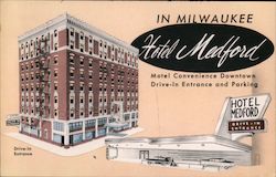 Hotel Medford Milwaukee, WI Postcard Postcard Postcard