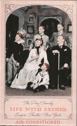 The Day Family "Life With Father" Empire Theater, New York Postcard