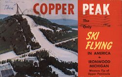 Copper Peak, The Only Ski Flying in America Postcard