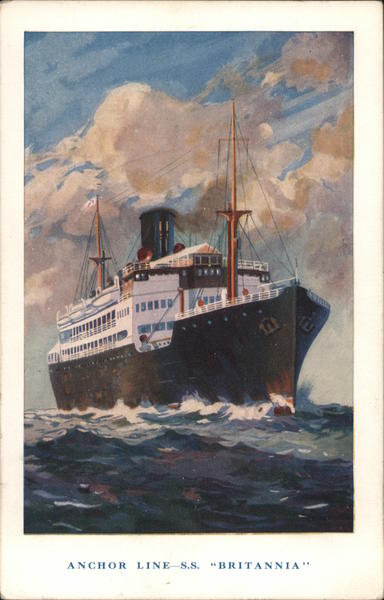Anchor Line - S.S. Britannia Boats, Ships