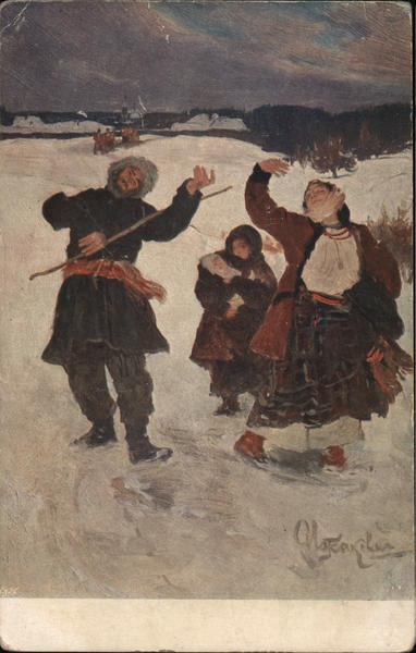 Family Dancing Russia Ivan Izhakevich Art