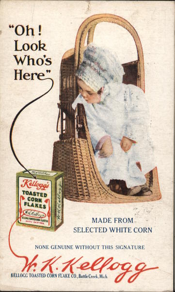 Kellogg's Corn Flakes - Child in Basket Advertising