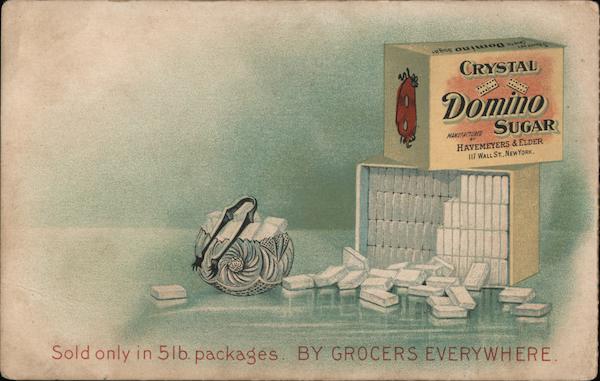 Crystal Domino Sugar Sold Only in 5lb. Packages By Grocers Everywhere