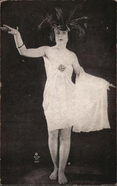 1920's looking photo of woman dancing by herself