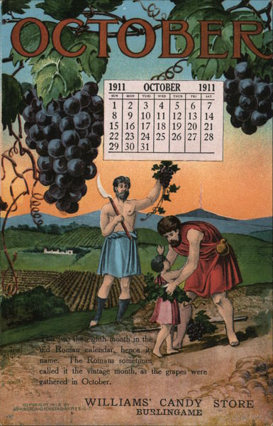October: Two Roman and a Child Advertising