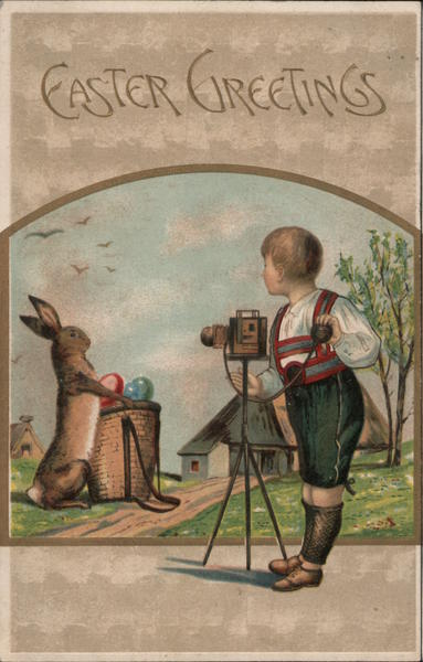 Easter Greetings With Bunnies