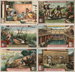 Lot of 6: Liebig's Extract of Meat Trade Cards Trade Card