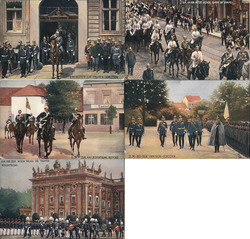 Set of 5: "Unser Kaiser" Postcard