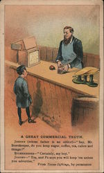 "Ariosa" Coffee - A great commercial truth Trade Card