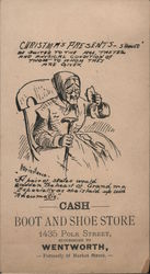 Cash Boot and Shoe Store; 1435 Polk Street Trade Card