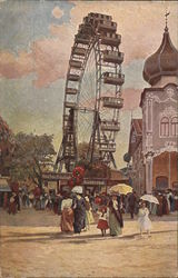 Giant Ferris Wheel in the Prater Postcard