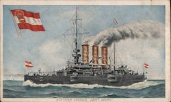 Austrian Cruiser "Saint Georg" Postcard