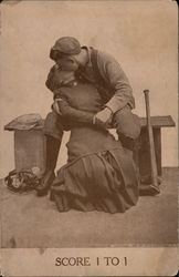 Score 1 To 1 Postcard