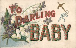 To Darling Baby Postcard