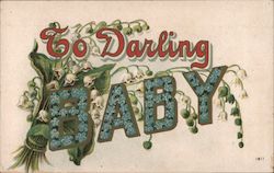 To Darling Baby Postcard