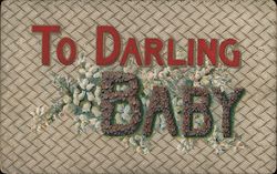To Darling Baby Postcard