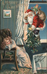 A Merry Christmas Santa Claus Postcard Postcard Postcard