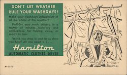 Don't Let Weather Rule Your Washdays! - Hamilton Automatic Clothes Dryer Postcard