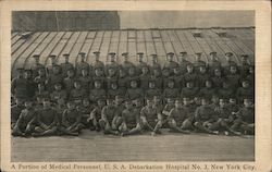 Medical Personnel, U.S.A. Debarkation Hospital No.3 Postcard