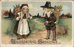 Thanksgiving Greetings Postcard