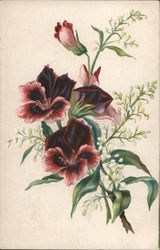 Red Flowers - Fleischmann's Advertising Postcard