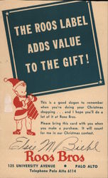 The Roos Label adds Value to the Gift Postcard