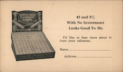 French Battery and Carbon Company National Mazda Flashlight Lamps Postcard