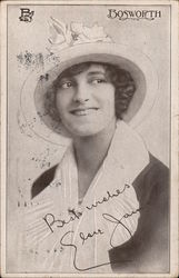 Bosworth photo of Elsie Janis, return for hand-colored photo Postcard