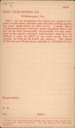 Grit Publishing Co. Postcard