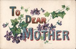 To Dear Mother Postcard