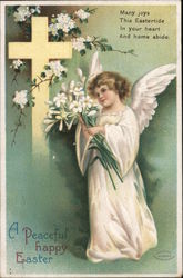 A Peaceful Happy Easter Many Joys This Eastertide In Your Heart And Home Abide Postcard