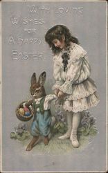 With Loving Wishes For a Happy Easter Postcard