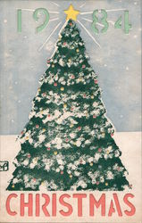 Christmas 1984- The Christmas Tree is One of the Most Traditional of Christmas Symbols. Postcard