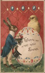 Wihing You a Very Happy Easter Postcard