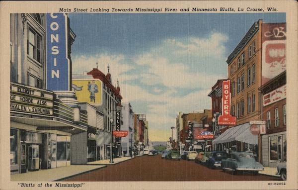 Main Street on the Bluffs of the Mississippi La Crosse Wisconsin