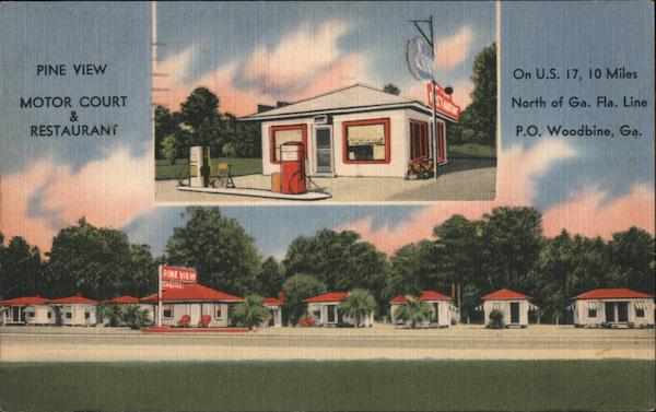 Pine View Motor Court & Restaurant Woodbine Georgia