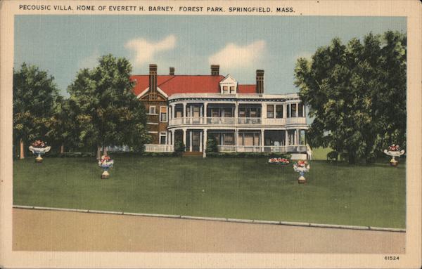 Pecousic Villa, Home of Everett H. Barney, Forest Park Springfield Massachusetts