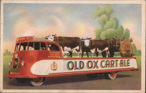 Old Ox Cart Ale Advertising