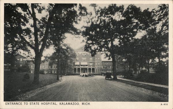 Entrance to State Hospital Kalamazoo Michigan
