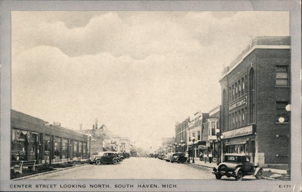 Center Street Looking North South Haven Michigan