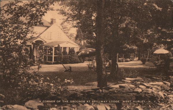 A Corner of the Grounds at Spillway Lodge West Hurley New York
