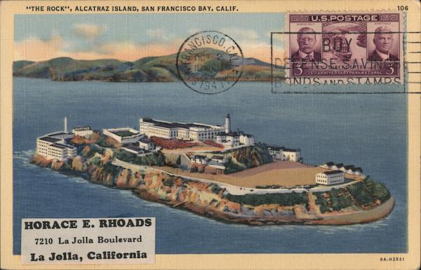 The Rock, Alcatraz Island, San Francisco Bay, Calif. California