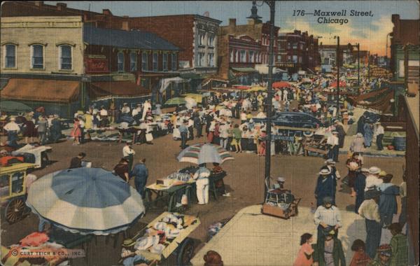 Maxwell Street Ghetto Market Chicago Illinois